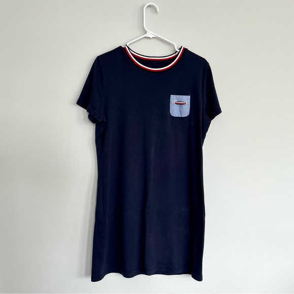 Tommy Hilfiger Navy Shirt Dress - Picture 1 of 6